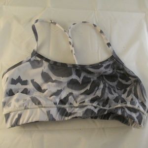Lululemon Sports Bra Gray Gym Yoga Training